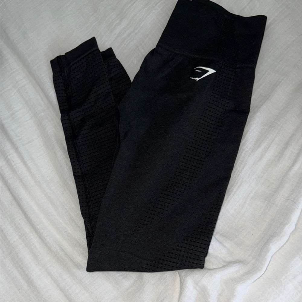 Black Gymshark Vital sculpt seamless leggings